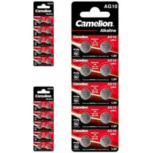 Pilhas LR1130/AG10 1.5V-68mAh Relógios , Camelion , VELV389AC , 6921850603101